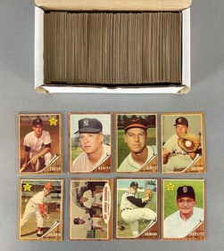 365+ 1962 Topps Baseball Cards with HOFs, Stars, and Rookies