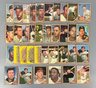 39 - 1962 Topps Baseball Semi High Number with HOFs and Team Cards