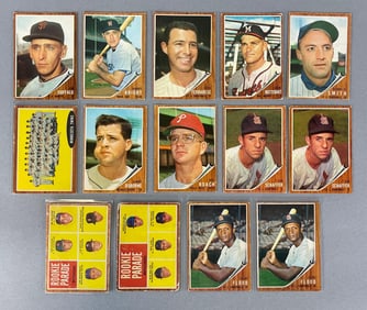 14 - 1962 Topps Baseball High Numbers with Rookie Parades