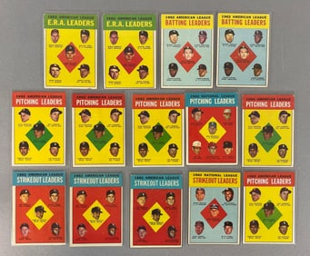 14 - 1963 Topps Baseball Leaders Cards #2 - 10