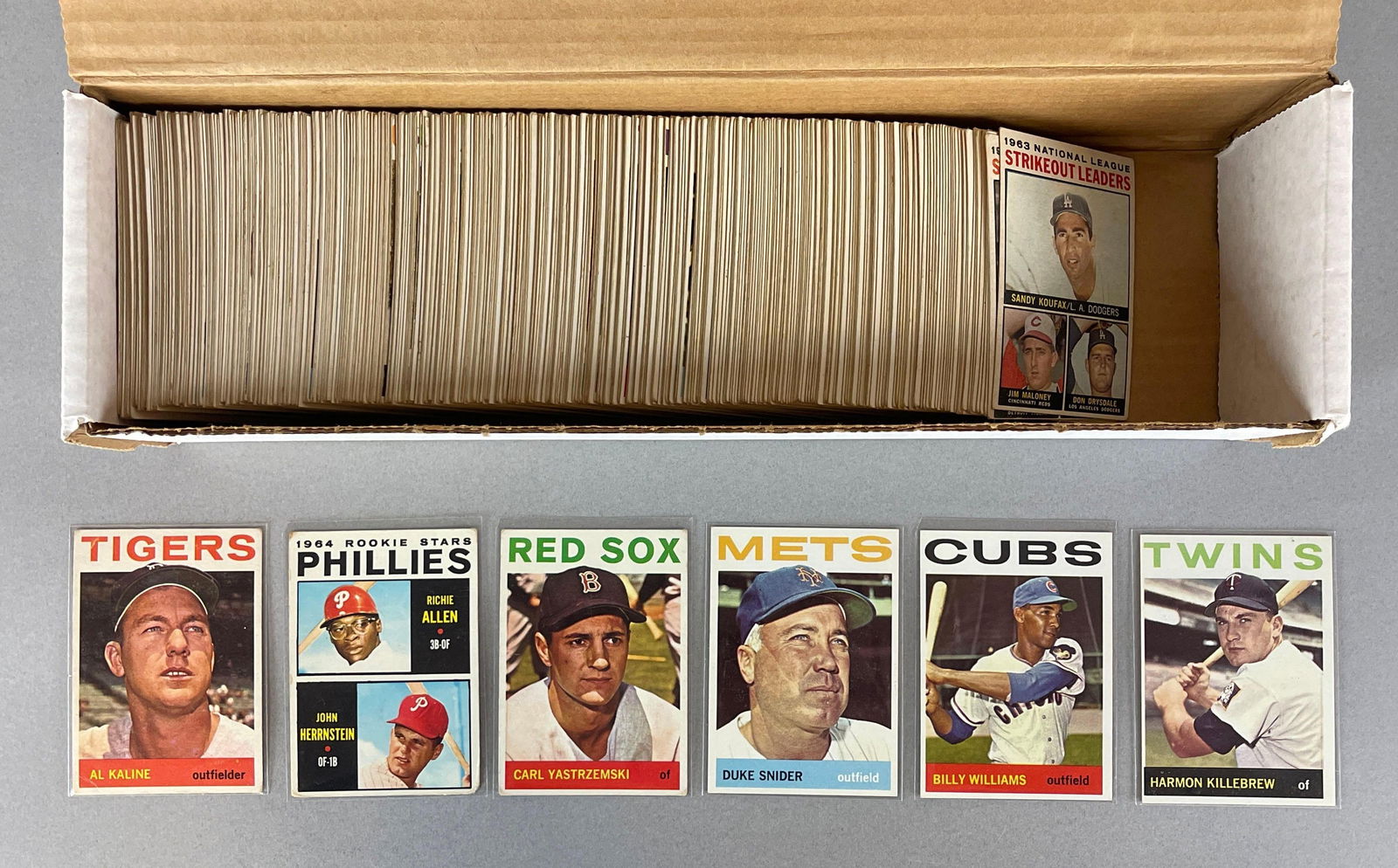 400+ 1964 Topps Baseball Cards with HOFs, Stars, and Rookies (1 of 3)