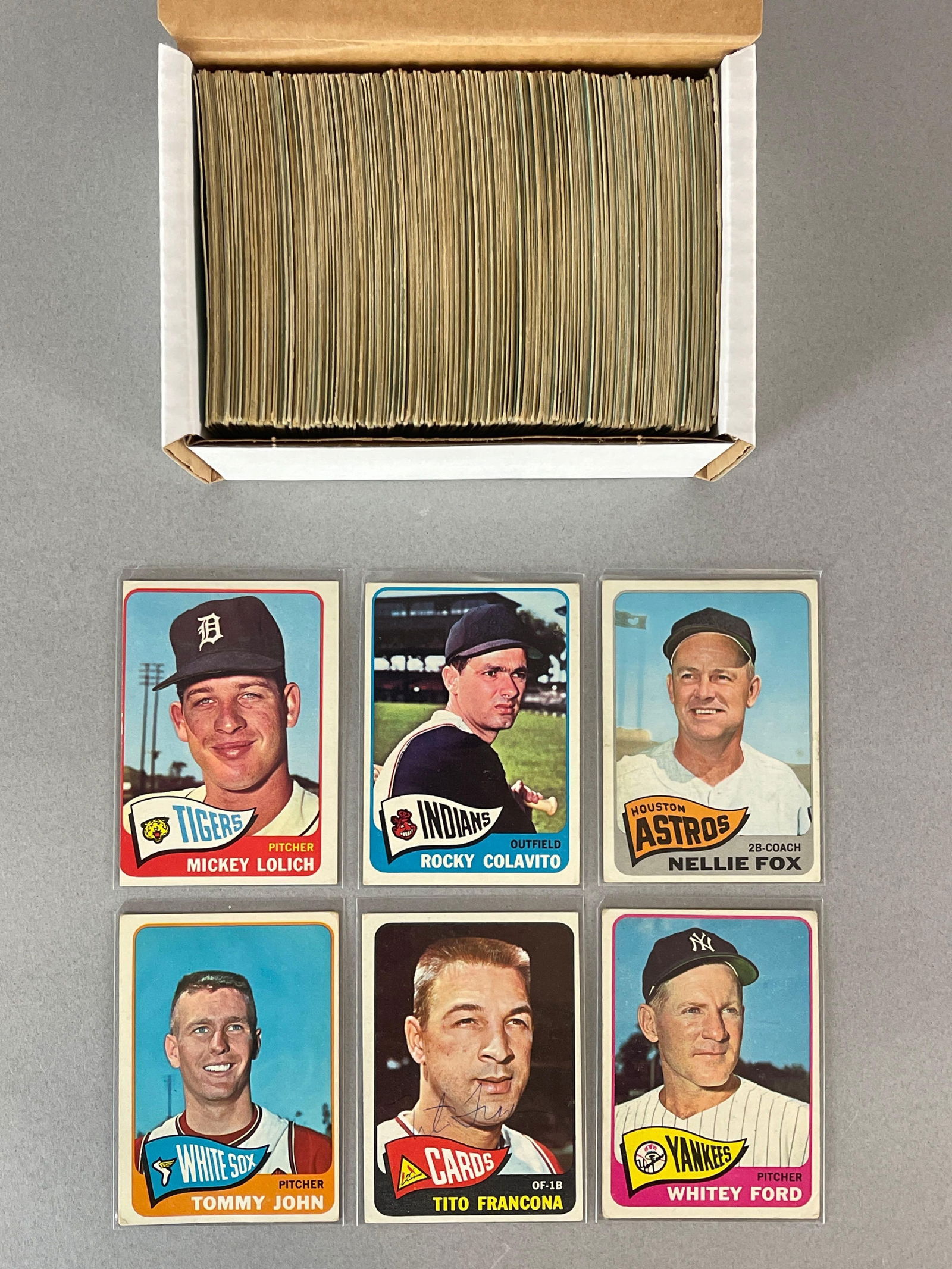 280+ 1965 Topps Baseball Cards with Mantle, HOFs, and Rookies (1 of 3)