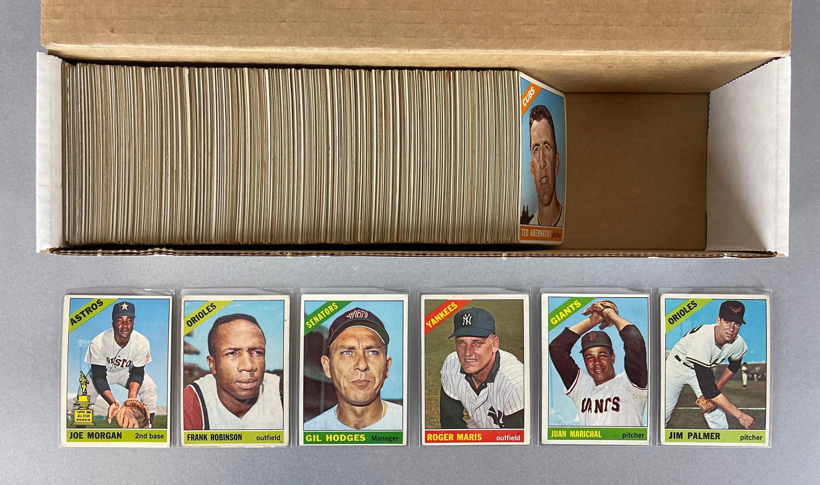 420+ 1966 Topps Baseball Cards with HOFs, Stars, and Rookies (1 of 3)