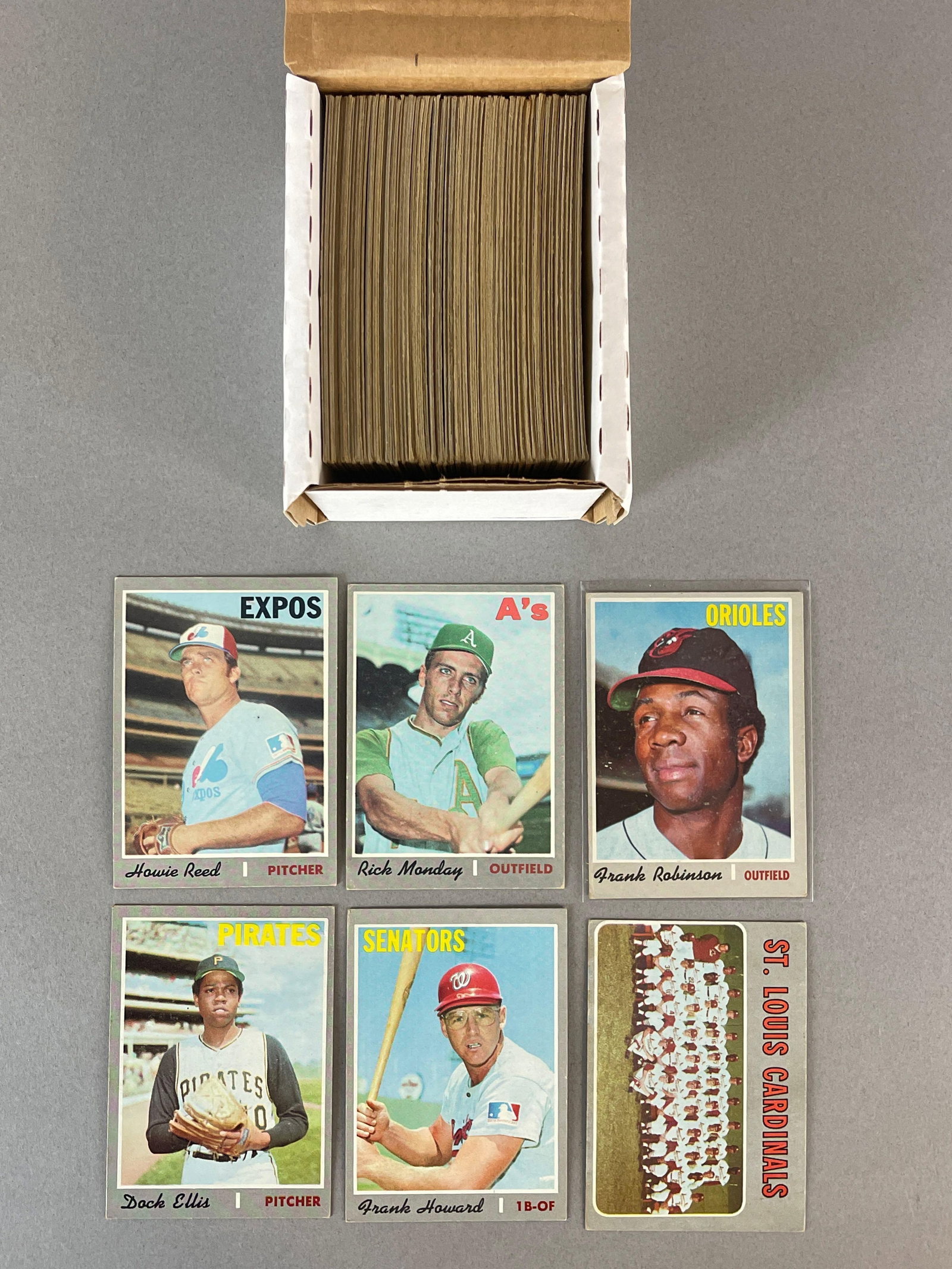 120+ 1970 Topps Baseball Semi High and High Number Cards: Conditions vary, VG - EX with some less, Card #547 - 711, Frank Robinson #700