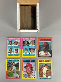 100 - 1975 Topps Baseball Cards with HOFs, Stars, and Rookies