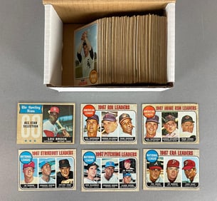 200+ 1968 Topps Baseball Cards with HOFs, Stars, and Rookies