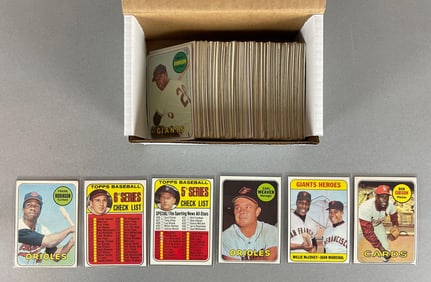 140+ 1969 Topps Baseball Cards with HOFs, Stars, and Rookies