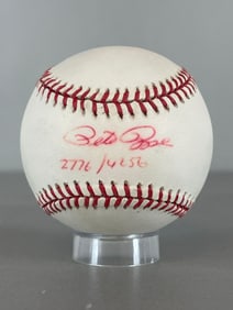 Pete Rose, 4256 Series, Signed Official NL MLB Rawlings Baseball with COA