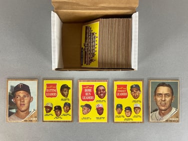 100+ 1962 Topps Baseball Cards with HOFs, Stars, and Green Tints