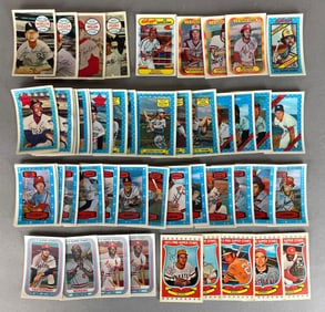 50+ 1970 - 80 Kelloggs Baseball Cards with HOFs - Ruth, Clemente