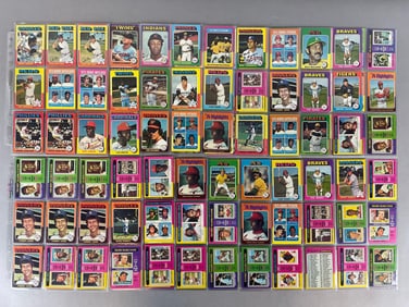 180 - 1975 Topps Baseball with HOFs, Stars, and Rookies