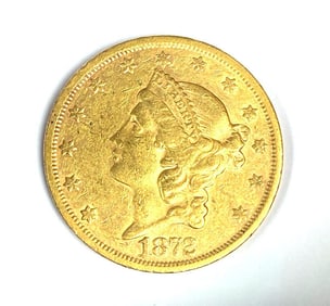 1872 $20 US Liberty Gold Head Coin