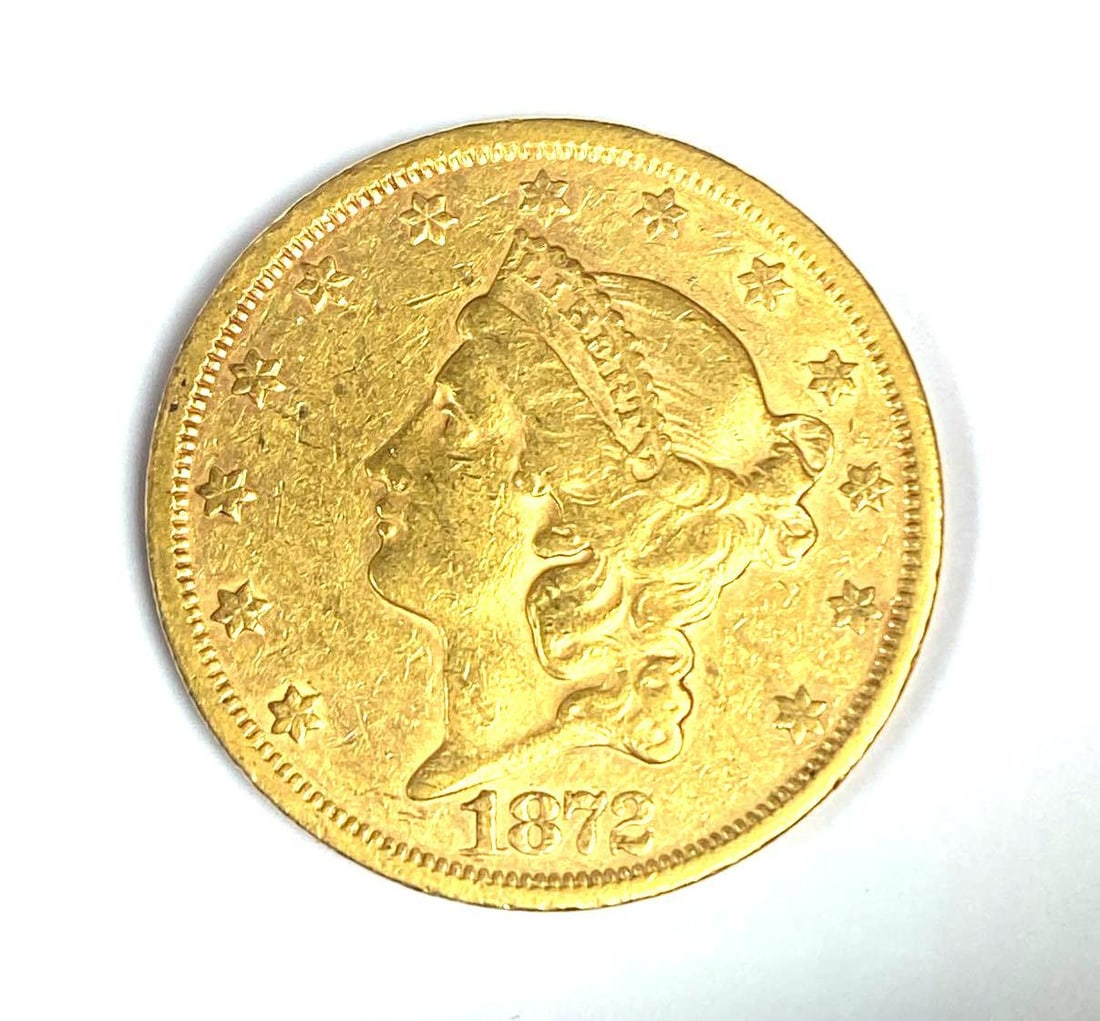 1872 $20 US Liberty Gold Head Coin