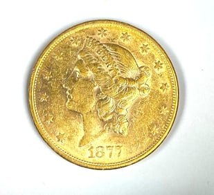 1877 $20 US Liberty Gold Head Coin