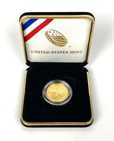 2021 US Mint $5 UNC National Law Enforcement Commemorative 1/4 oz Gold Coin