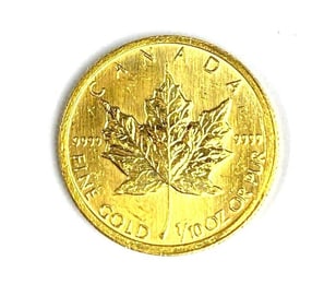 2005 Canada $5 Maple Leaf 1/10th oz .999 Fine Gold Coin