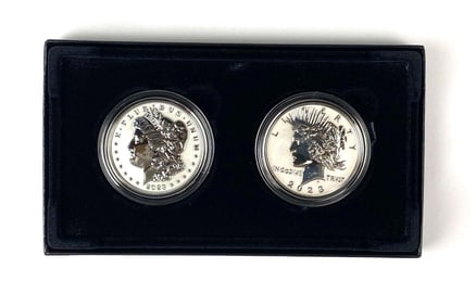 2023 US Mint Morgan and Peace Silver Dollar Two Coin Set