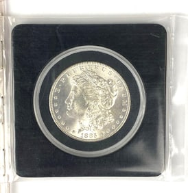 1885 P US Morgan Silver Dollar AGA Graded MS 64/64