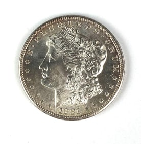 1881 S US Morgan Silver Dollar