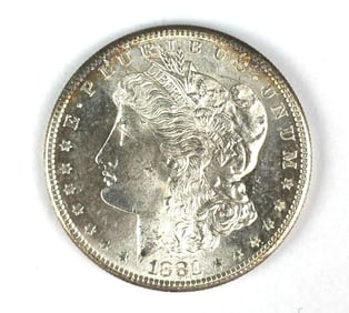 1881 S US Morgan Silver Dollar