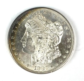 1882 S US Morgan Silver Dollar