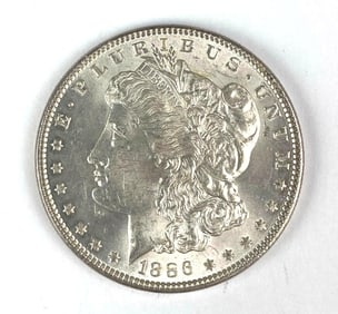 1886 US Morgan Silver Dollar