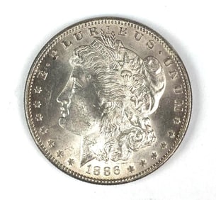1886 US Morgan Silver Dollar