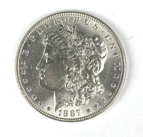 1887 US Morgan Silver Dollar