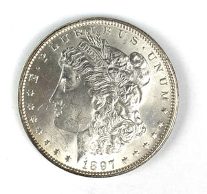 1897 US Morgan Silver Dollar