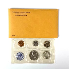 1957 US Mint Philadelphia Coin Proof Set