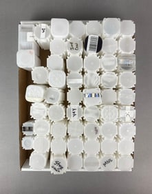 Group of 56 Empty Assorted Coin Tubes