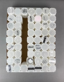 Group of 56 Empty Assorted Coin Tubes