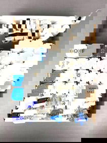 Group of 42 Empty Assorted Coin Tubes