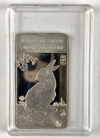 2023 Year of the Rabbit 1/2 oz .999 Fine Silver Ingot/ Bar