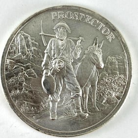 Prospector 1 oz .999 Fine Silver Round