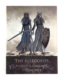 Germania Mint The Allegories: Polonia and Germania 2022 5 oz AG 999.9