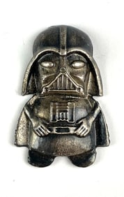 2024 The Bearded Artisan Pours Mini Vader 1.13 oz .999 Fine Silver Custom Art Pour