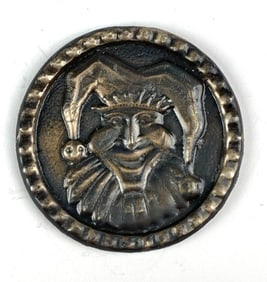 The Bearded Artisan Pours Jester #1 1.11 oz .999 Fine Silver Custom Art Pour