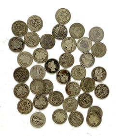 Group of Silver Barber Dimes