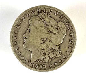 1897 S US Morgan Silver Dollar