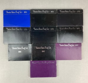 Group of 10 US Mint Coin Proof Sets