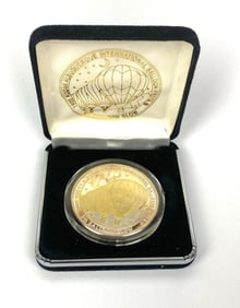 1995 KAIBF  Air Balloon 1 oz .999 Fine Silver Commemorative Coin