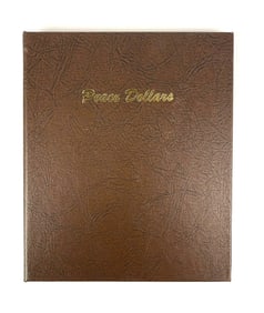 Great Complete Set of  24 US Peace Silver Dollars in a Dansco Album