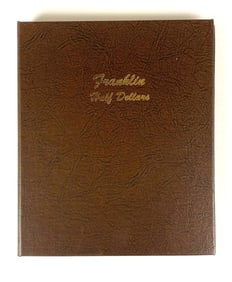 Complete Set of 36 US Franklin Half Dollars in a Dansco Album