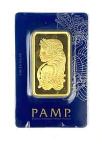 PAMP Suisse Lady Fortuna 100 Gram .999 Fine Gold Ingot/ Bar