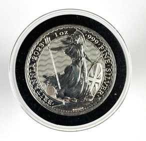2023 Britannia Queen Elizabeth II 1oz .999 Fine Silver Round