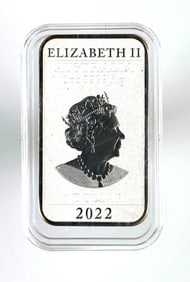 2022 Australia Queen Elizabeth II 1oz .999 Fine Silver Bar/Ingot