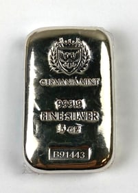 Germania Mint 5 oz .999 Fine Silver Bar/Ingot