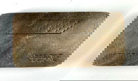 RARE Vintage Hunt 100 oz .999 Fine Silver bar/Ingot