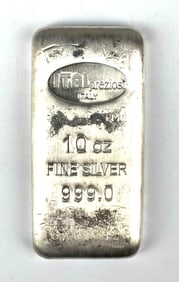 Italpreziosi 10oz .999 Fine Silver Ingot/ Bar